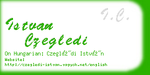 istvan czegledi business card